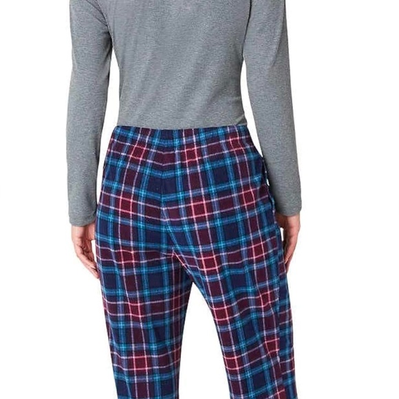 Womens 3 pc Waffle Fleece Sleep Set Long Sleeve Henley, Shorts & Pants Brand New - Picture 3 of 12